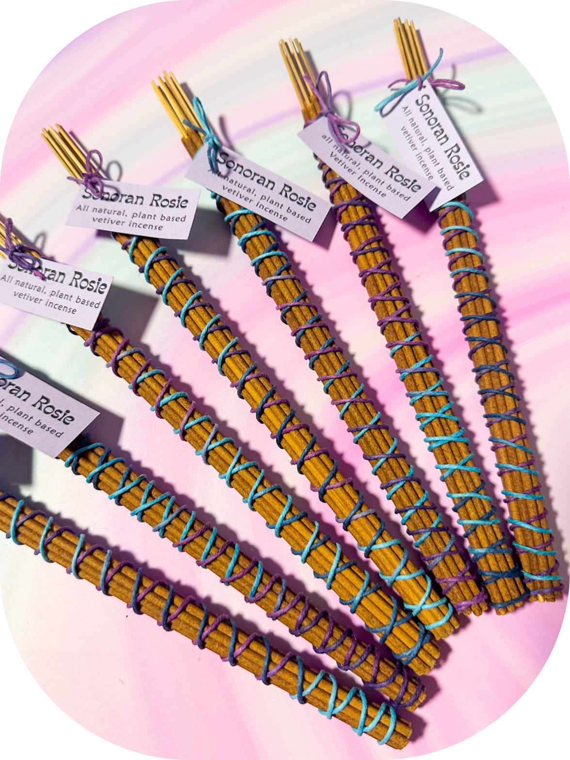 plant incense Natural Vetiver Essential Oil Incense Sticks – Sonoran Rosie