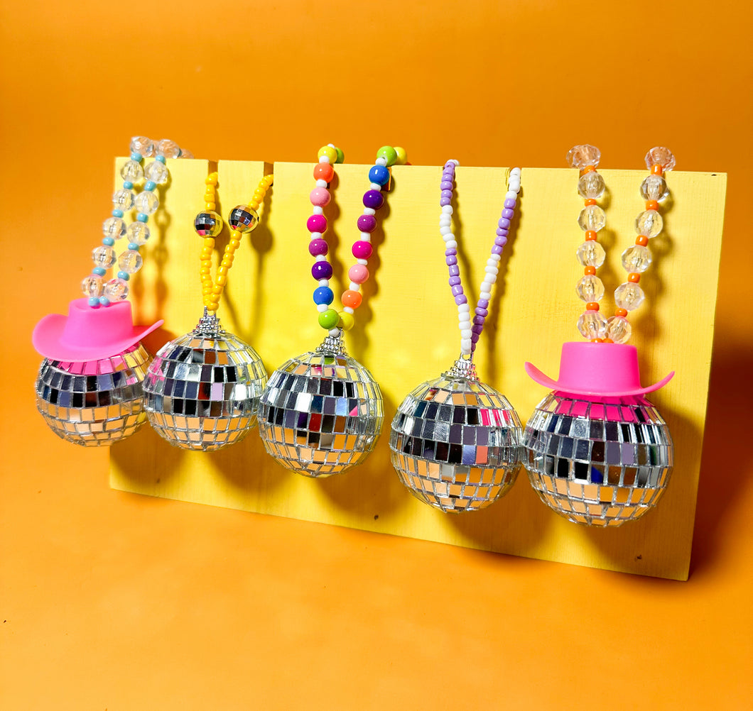 Beaded Disco Ball Hangings