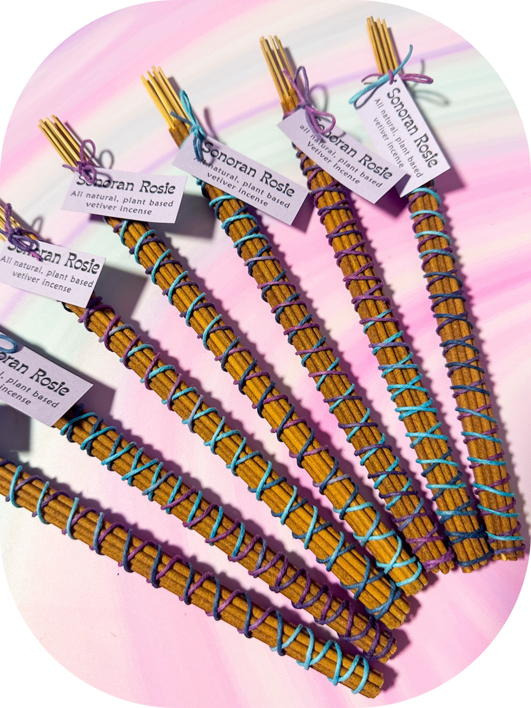 Natural Vetiver Essential Oil Incense Sticks