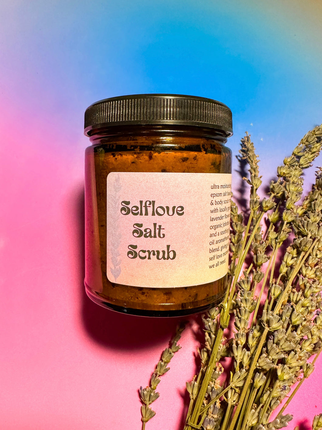 Selflove Salt Scrub - local lavender epsom salt body scrub